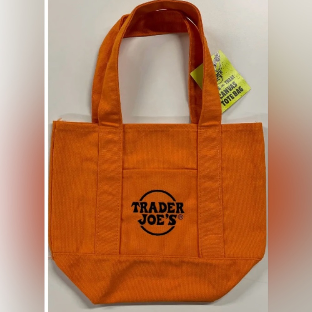 NWT 🎃 Halloween Trader Joe’s MINI Canvas Tote ‼️LIMITED EDITION‼️